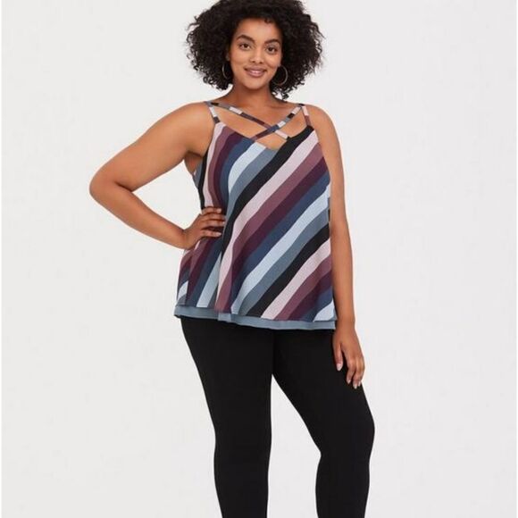 Torrid Sophie Chiffon Strappy Swing Cami - Picture 1 of 14